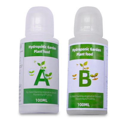 AB Two-Part Fertilizer Set – Hydroponic Plant Food for Flowers, Vegetables, and Grass Nutrients