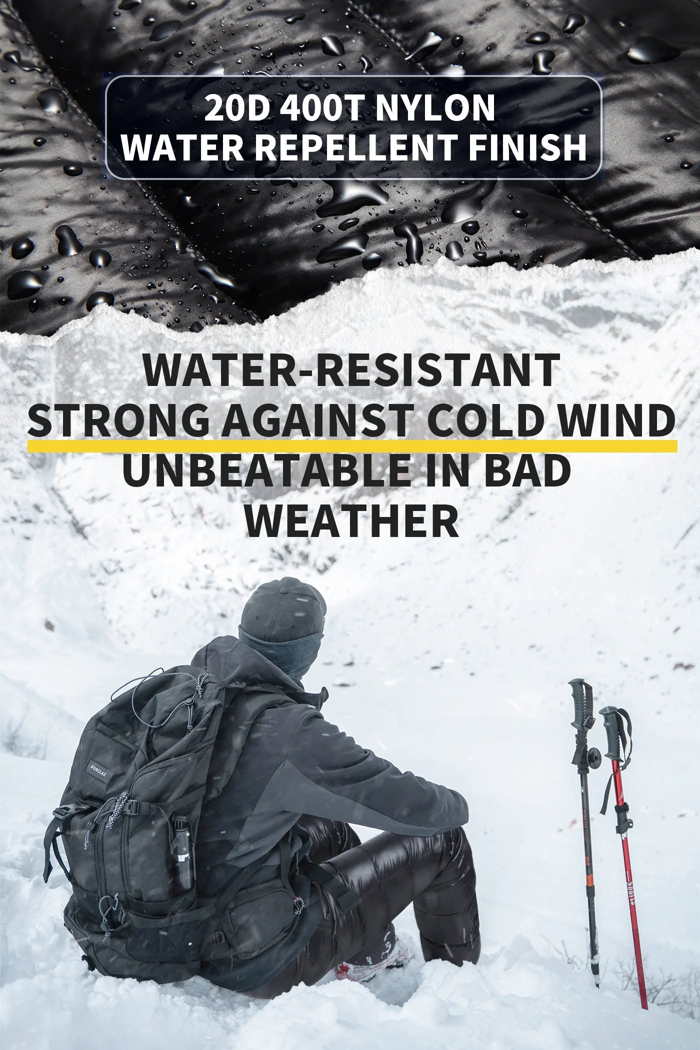 MAPLELEAF Ultralight Down Pants – 800FP Warm Winter Ski, Snow, Windproof & Waterproof Trousers for Camping & Hiking