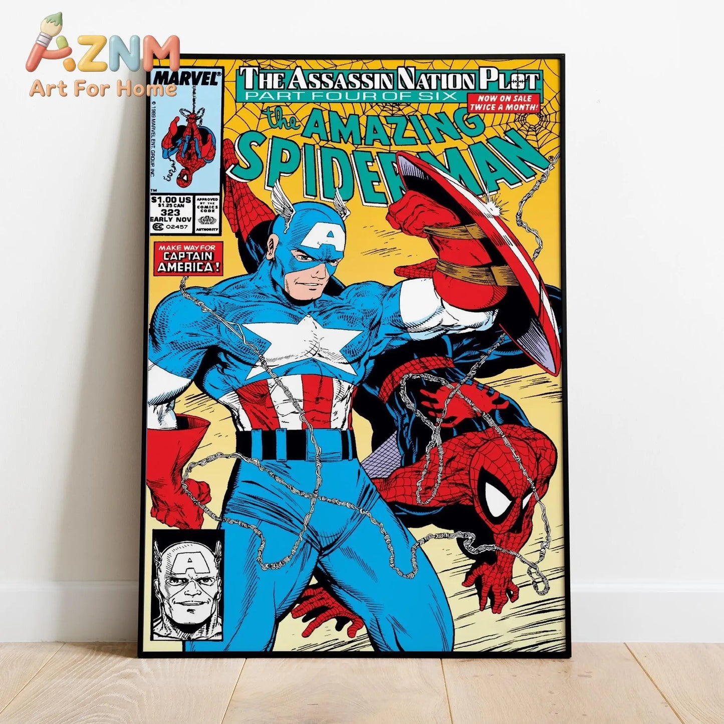 Spider-Man Comic Book Covers Poster - Comic Print Wall Art Gift for Superhero Fans