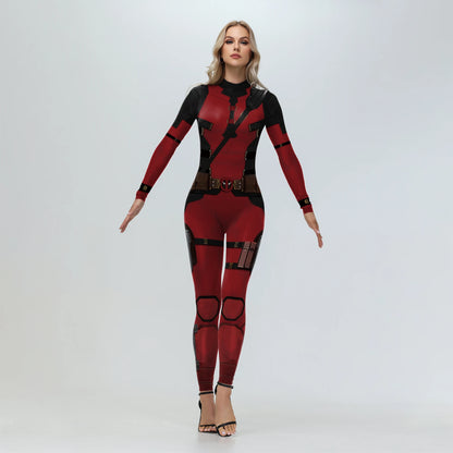 Superhero Cosplay Catsuit Costume - Anime Halloween Party Zentai Bodysuit Jumpsuit for Women & Men