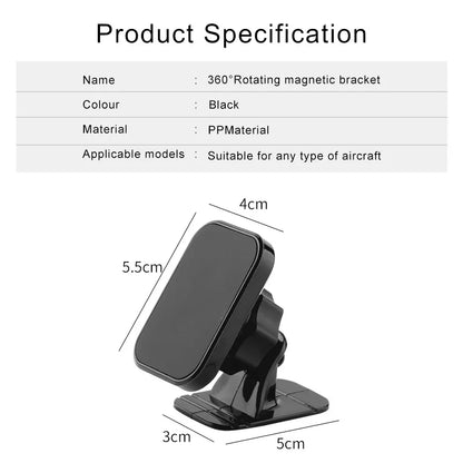 Universal Magnetic Car Phone Holder - Air Vent Mount for iPhone, Samsung, and GPS Devices