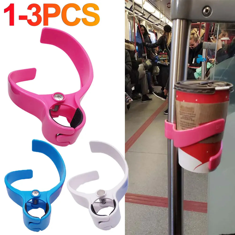 Portable Cup Holder for Bicycles - Durable Stand Clip for Coffee, Water, Milk Mugs - Universal Subway , Gym Cup Holder Accessory