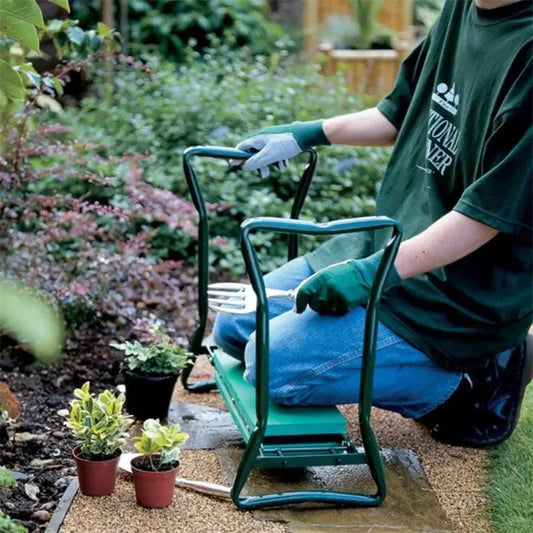 Heavy-Duty Folding Garden Kneeler & Seat – Thick Soft EVA Kneeling Pad Garden Bench Stool for Gardening