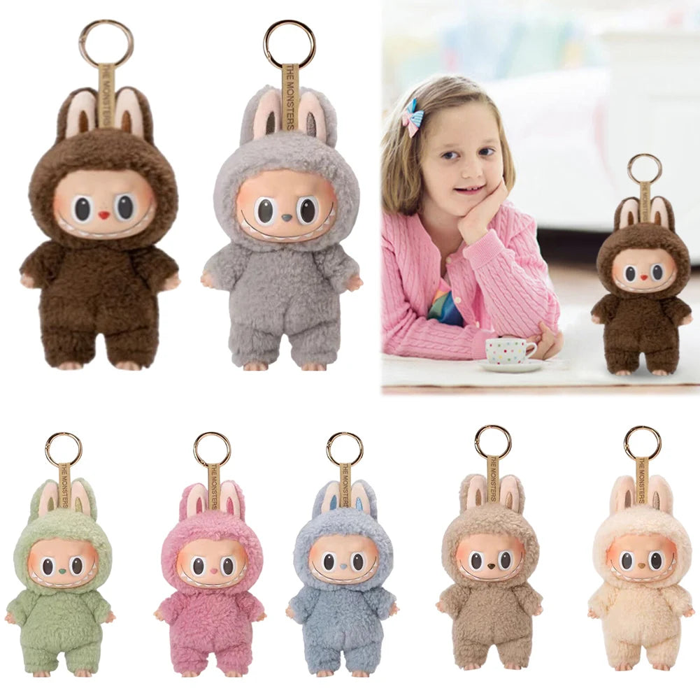 Labubu Anime Plush Doll Figure – Sweetheart Vinyl Pendant, Kawaii Backpack Decoration, Kids Christmas Gift