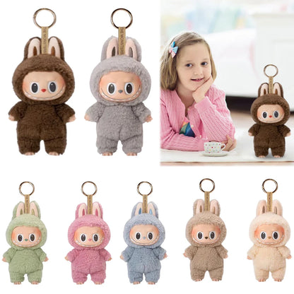 Labubu Anime Plush Doll Figure – Sweetheart Vinyl Pendant, Kawaii Backpack Decoration, Kids Christmas Gift