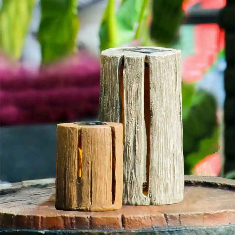 Tree Stump Solar Garden Light - Automatic Outdoor Courtyard Decorative Lamp