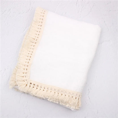 Cotton Muslin Swaddle Blankets for Newborn Baby | Tassel Receiving Blanket | New Born Swaddle Wrap | Infant Sleeping Quilt Bed Cover