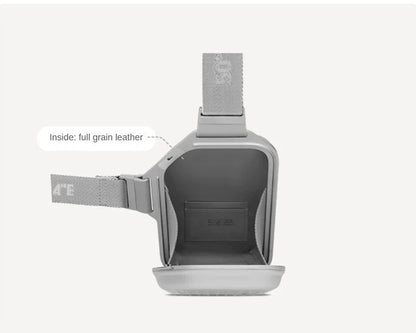 2025 RMWA Light Luxury Single-Shoulder Crossbody Bag — Vertical Aluminum-Magnesium Alloy Travel Bag, Silver Stylish Luggage