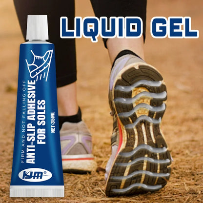KJM Anti-Slip Sole Gel 35ml – High Traction Grip Enhancer for All Footwear, Easy Apply & Durable Non-Slip Solution