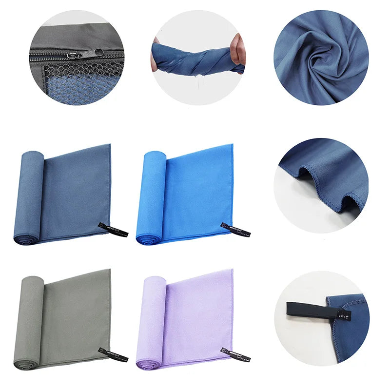Microfiber Quick-Drying Travel Towel – Super Absorbent Ultralight Towel for Yoga, Swimming, Gym – High Quality 30x30cm 40x80cm