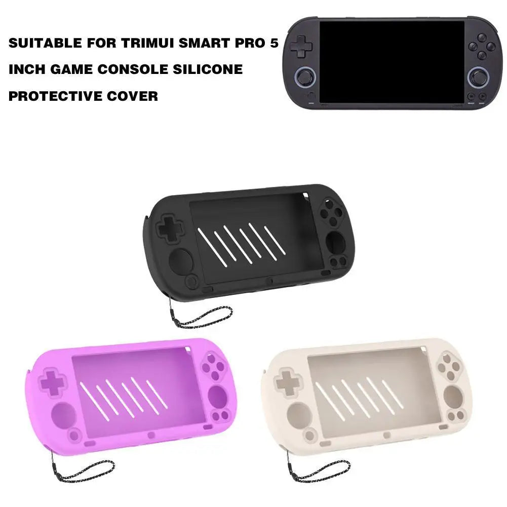 Trimui Smart Pro 5 Inch Game Console Silicone Case – Drop-Proof, Shockproof Protective Cover for Accessories