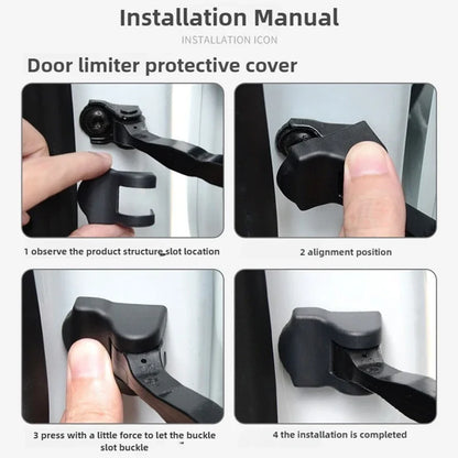 Tesla Model 3/Y Juniper & Highland 2019–2026 Door Lock Limiter Protector - ABS Door Stopper and Latch Guard Cover Kit