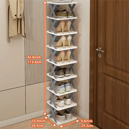 Multi-Layer Detachable Shoe Rack Storage Organizer — Space-Saving Household Shoe Shelf Cabinet