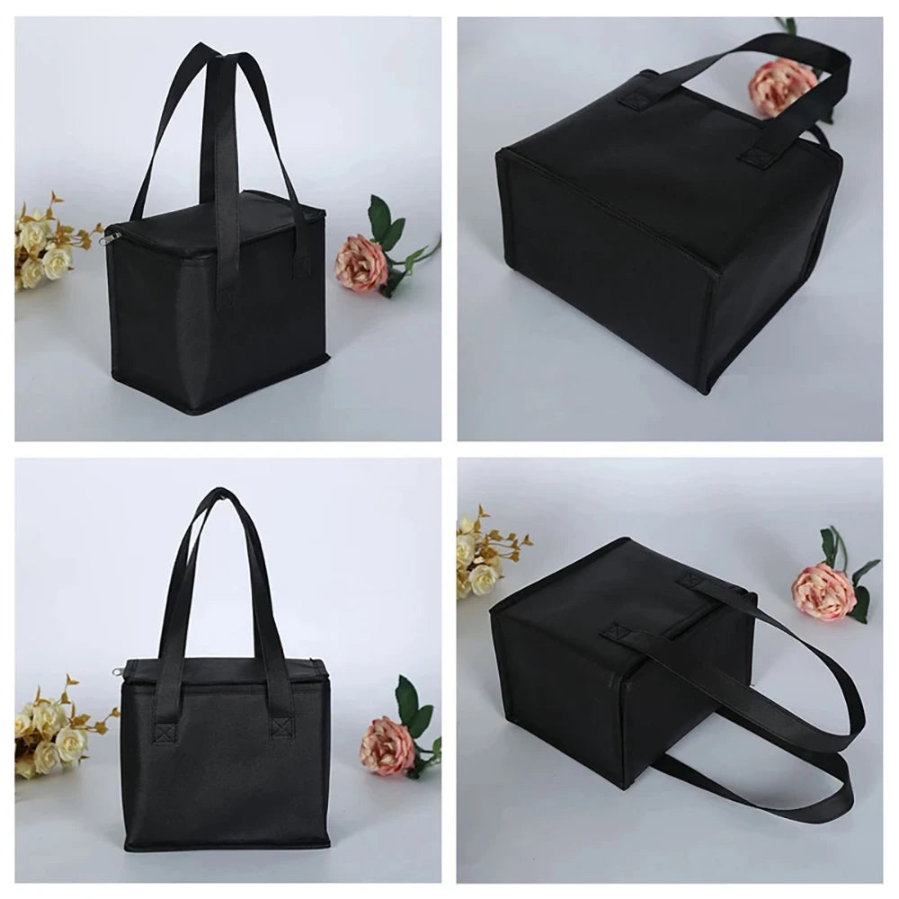 Portable Insulated Lunch Cooler Bag – Folding Thermal Picnic Tote, Ice Pack Food & Drink Carrier, Beer Delivery Bag