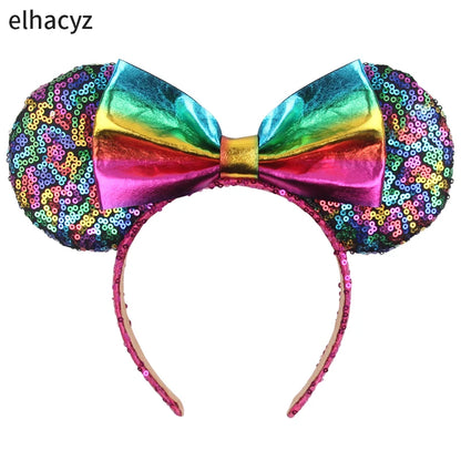 Big Classic Polka Dot Bow Minnie Mouse Ears Headband – Festival & Party Hairband for Women & Girls, Disney Trip Accessories