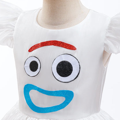 Girls Halloween Cosplay Dress - Flying Sleeve Anime Costume for Ages 2–8