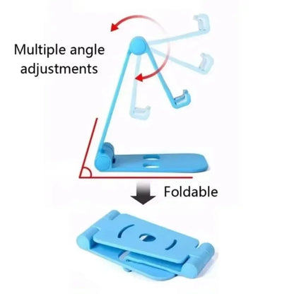Multi-Angle Adjustable Desktop Phone Stand – Foldable Holder for iPhone 16, 15, 14, 13, 12 Pro Max & XS