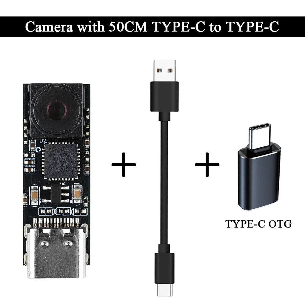ESP32-S3 USB Type-C Camera Module - 1MP 720P 1280×720 65° Camera for Windows 10/11 and Android Development Boards