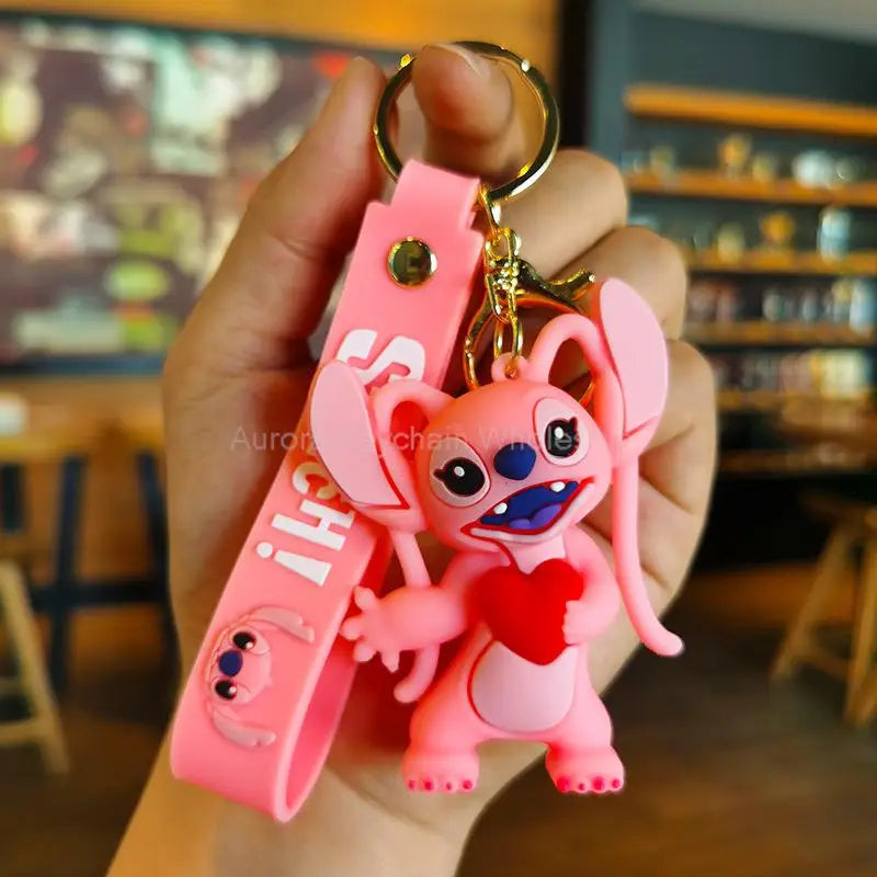 Anime Disney Cartoon Keychain – Gummed Girl, Mermaid & Princess Keyring, Cute Snow White & Alice Toy Gift