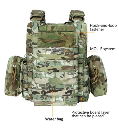 ARTEX Tactical Vest – 1000D Nylon, Quick Release, 6094K with Triple Magazine Pouch for Hunting & Airsoft Combat