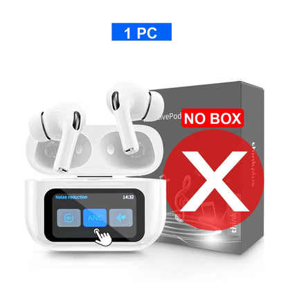 Thinkplus Wireless Bluetooth Earphones - ANC Noise Reduction, HD Mic Call & Gamer Earbuds with LED Touch Screen Control
