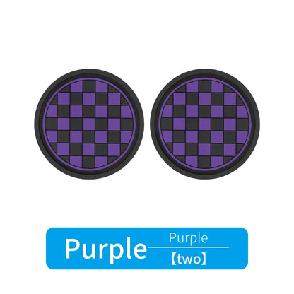 2pcs Car Cup Holder Anti-Slip Coasters — Premium PVC Universal Fit, Interior Accessories for Most Vehicles