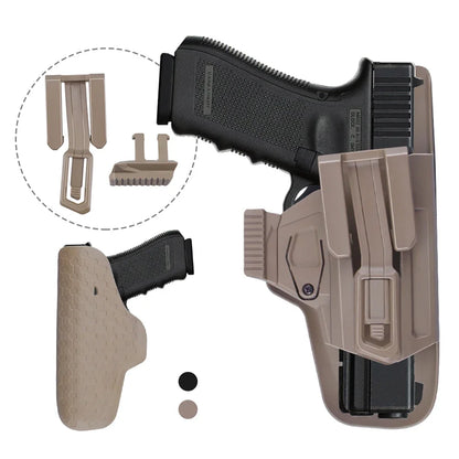Portable G-9 Gun Belt Holster - Concealed Carry for Glock 17, 19, 22, 23 with Magazine Holder