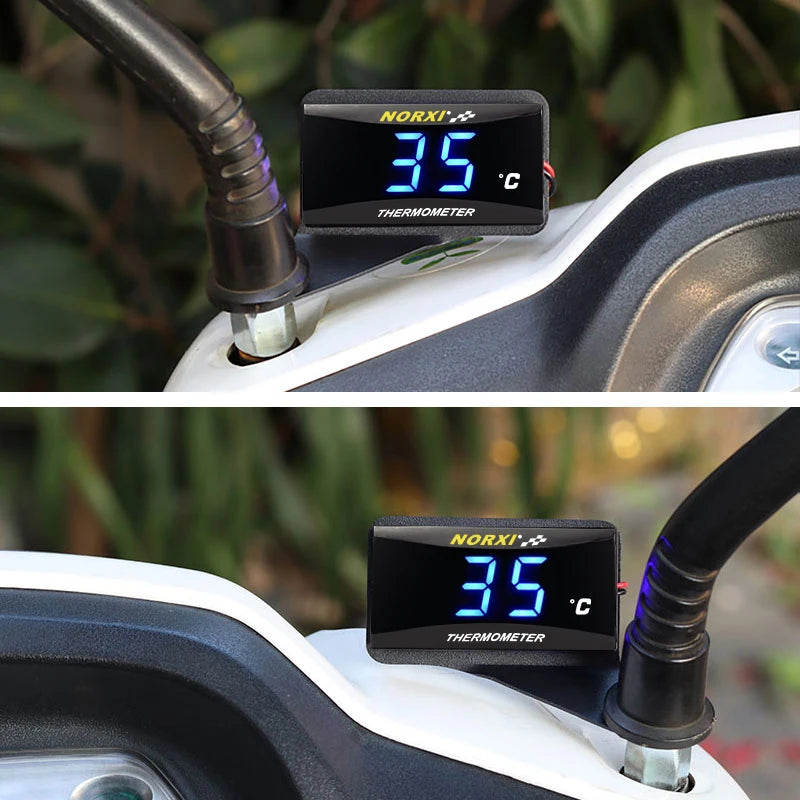 Motorcycle Water Temperature Mini Meter - XMAX250/300, NMAX, CB400, CB500X Sensor Thermometer Gauges for Precision Monitoring