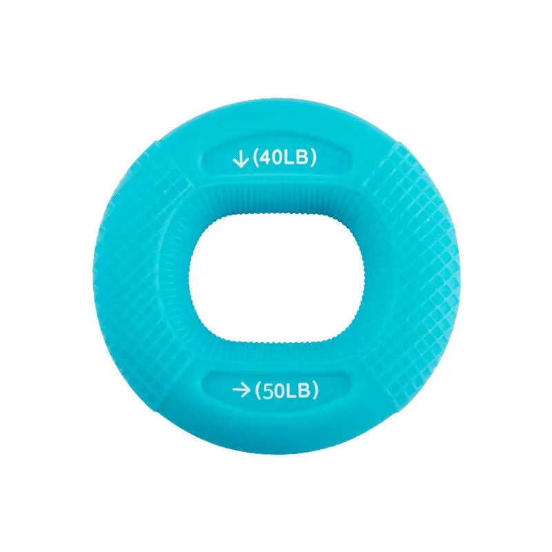 Silicone Hand Grip Strengthener: 20-80LB Gripping Ring Finger Trainer, Carpal Expander, Muscle Stretcher - Relieves Wrist Pain