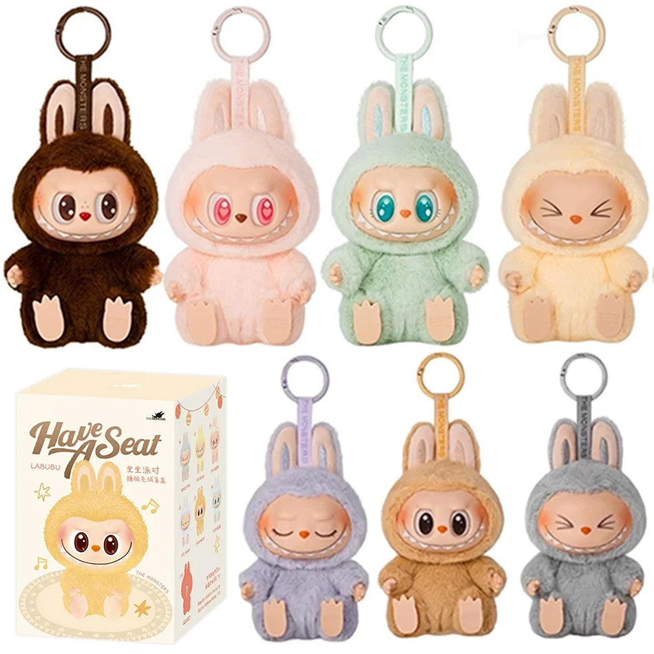 High-Quality Cute Labubu The Monsters Box Toy – Cardiac Macarone Kawaii Figure Model Bag, 1:1 Replica Gift