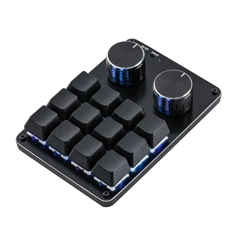 COIDEA Mini Wired RGB Keypad with Knob – Portable Macro Programming Keyboard for PS/Design Custom Controls, Gaming & Creative Work Gift Device