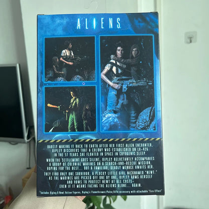 NECA Alien 2 LT Ellen Ripley & Newt Figure – Giger Xenomorph Facehugger Collectible Action Model Toy, Perfect Gift