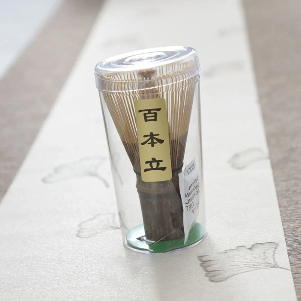 Reusable Bamboo Matcha Whisk - Traditional Tea Brush for Matcha Green Tea Preparation