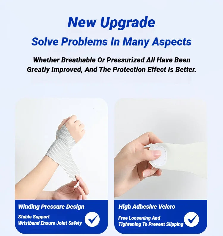Adjustable Ultra-Thin Wrist Strap — Breathable Support for Sprains, Pain Relief, Gym Exercise, Arthritis & Carpal Tunnel