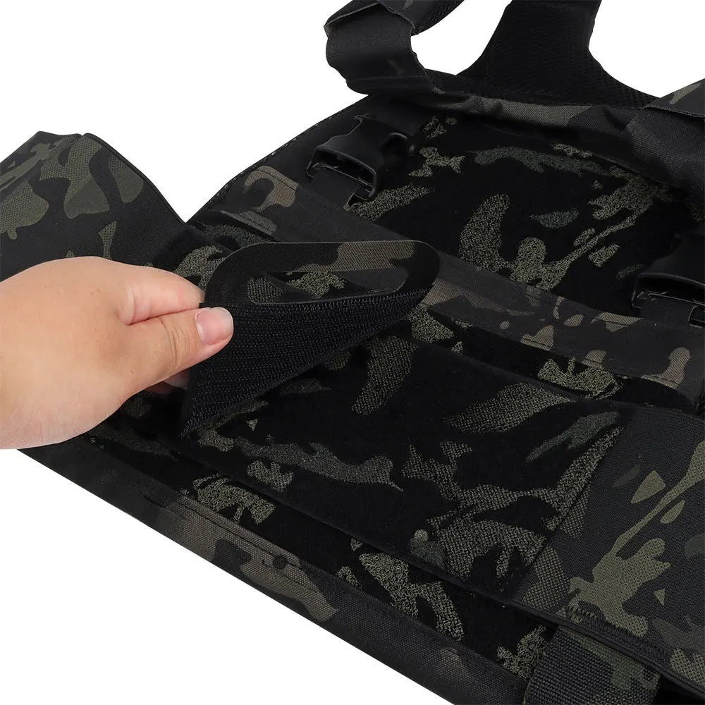 FCPC Tactical Vest Ferro – Lightweight Folding Airsoft Plate Carrier with Breathable Design, Portable Hunting Mag Pouch & Army Equipment