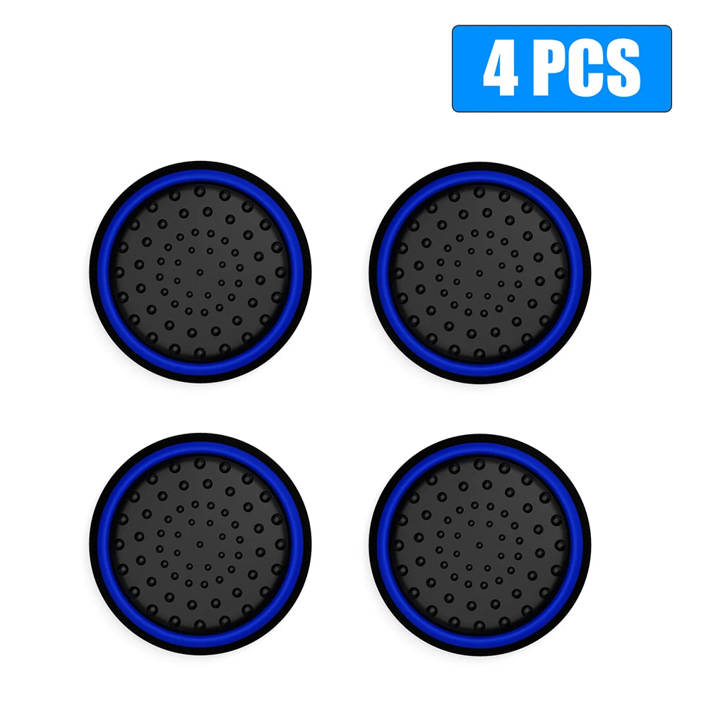 4pcs Luminous Analog Thumb Stick Grip Caps — Controller Covers for PS5, PS4, Xbox 360, Xbox One, Series X & Switch Pro