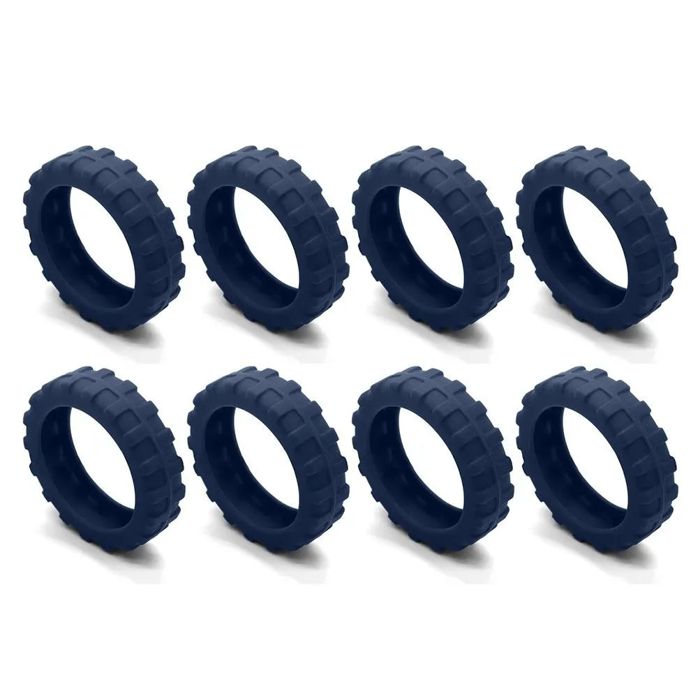 Universal Silicone Luggage Wheel Covers — Travel Suitcase Caster Protector, Noise & Wear Reduction