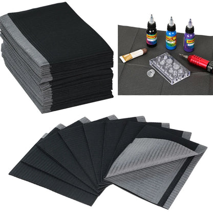 30/50/125PCS Disposable Tattoo & Nail Clean Pads – Waterproof Medical Paper Mats for Eyelash, Grafting & Beauty Tool Accessories