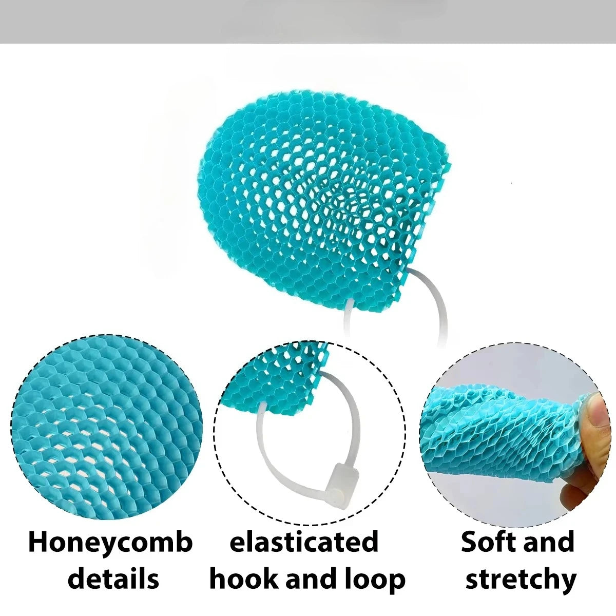 Honeycomb Exfoliating Shower Finger Caps - Breathable Skin Cleansing Scrubbers
