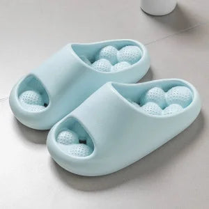 TZLDN Ergonomic EVA Bathroom Slippers - Unisex Waterproof Massage Slides with Breathable Comfort