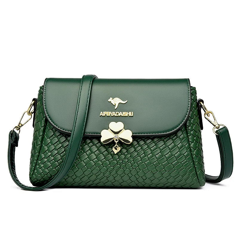 Luxury Women’s Designer Handbags – 2025 Soft Knitting Leather Crossbody Shoulder Bag