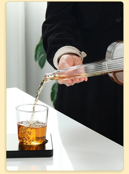 High Borosilicate Glass Wine Decanter – Guitar & Violin Shaped Thickened Transparent Bottle, Decorative Craft Wine Set