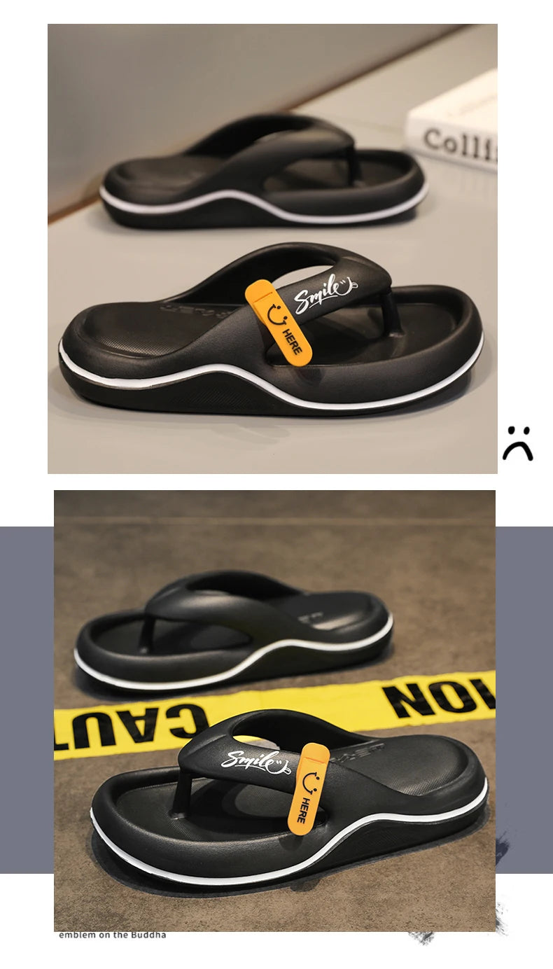 Men's & Women's Flip Flops – Non Slip Thick Sole Slippers, Super Soft Indoor & Outdoor Beach Sandals
