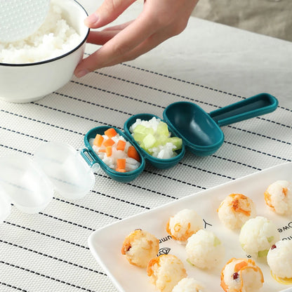 Creative Rice Ball Mold - Make Fun DIY Sushi for Kids with 1PC Sushi Maker Rice Mold (6.892.761.18 inches)