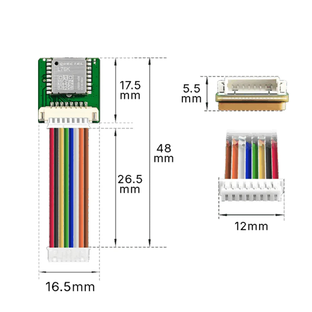 Heltec L76K GNSS GPS Module - 2.8–4.3V WiFi LoRa Support for Heltec V4, T114 V2 & Meshtastic IoT