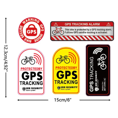 Bicycle & Motorcycle GPS Anti-Theft Sticker – Reflective Waterproof Tracking Warning Paster, Scooter & Bike Accessory