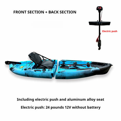 Modular Electric & Pedal-Driven Kayak – Portable Detachable Canoe, Lightweight Inflatable Folding Boat for Fishing & Adventure