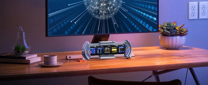 Divoom Times Gate RGB Digital Clock – Smart APP Control, WiFi, Gaming Room & Cyberpunk Office Decor