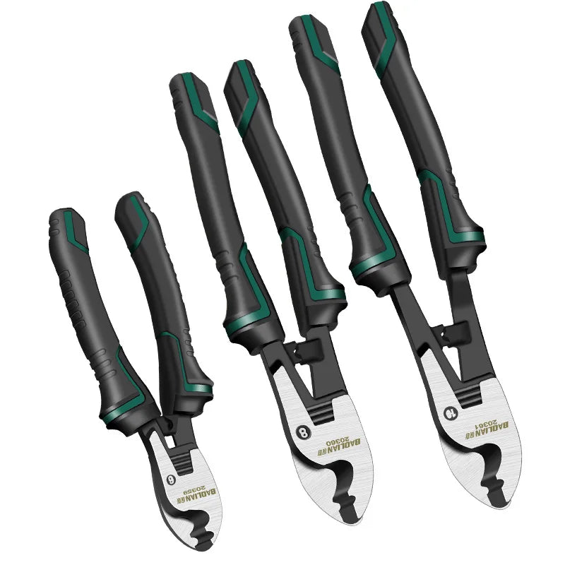 6/8/10-Inch Wire Cutter & Stripper Pliers - Multifunctional Electrician Cable Cutting & Terminal Tool