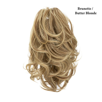 SARLA Premium Synthetic Claw Clip-In Ponytail Extensions – Blonde Hairpiece, Fake Pigtail Hair Bun for Women P026